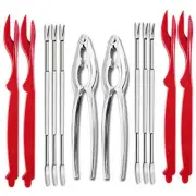 12 Pcs Lobster Crackers and Picks Set Seafood Crab Leg Cracker Tools