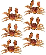 WOONEKY 6pcs Realistic Crab Fake Baits Lightweight Artificial Fishing for Freshwater Fishing for Lakes Rivers and Streams