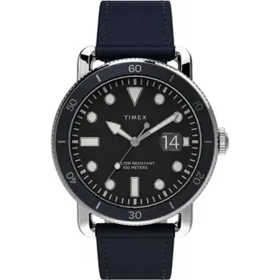 【TIMEX】天美時 風格系列 經典手錶 ( 黑/深藍 TXTW2U01900)