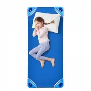 Stackable Kiddie Cot 52" x 23" Daycare Nap Cots for Kids Blue (Pack of 4)