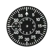 38.9mm Watch Dial Green Luminous Watch Face Plate For ETA 6497 6498 6/9 o'clock[