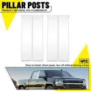 Door Window Pillar Posts Molding Protector Trims For 2014-18 Chevrolet Silverado (for: Chevrolet)