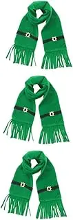 [SHERCHPRY] Irish Themed Scarf Winter Decor Warm Scarf Decoration Costumes St. Patrick's Day Party Scraf Decorative Irish Scarf St. Patrick's Day Festive Scarf Non-woven Fabric Green