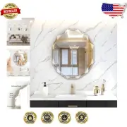 Frameless 28"x24" Beveled Oval Mirror - Shatterproof Design for Bathrooms