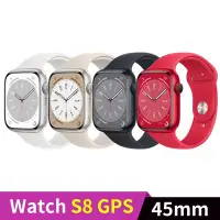 在飛比找Yahoo奇摩拍賣-7-11運費0元優惠優惠-Apple Watch S8 45mm GPS版 鋁金屬錶殼