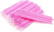 100Pcs Micropore Brushes Disposable Eyelash Applicator Micro Applicator Brushes,
