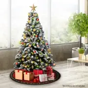 NNEDPE Snow-Tipped Snowflocked Artificial Christmas Tree 2.1m 1200 Tips