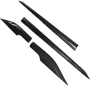 Car Side Door Body Trim ABS Chrome Accessories Auto Accessory Compatible for Toyota C-HR CHR 2016 2017 2018-2020 2021(Black)