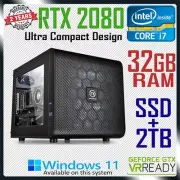 Intel Core i7 Gaming PC RTX 2080 Computer 32GB RAM SSD + 2TB HDD Desktop System