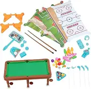 SUPVOX 1 Set Mini Billiard Game for Indoor Tabletop Pool Table with Rounded Corners Fun Family Activity Portable Leisure Game for Strengthening Parent Bond