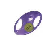 KONG Jumbler Football Toy for Dogs - L/XL - Squeaker & tumbling interior ball