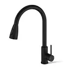ACA 2 Water Patterns Pull Out Kitchen Swivel Mixer Tap Laundry Sink Faucet Black