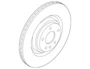 Genuine Audi Disc Brake Rotor 8W0-615-601-G (for: Audi)
