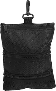 Milisten Portable Golf Utility Pouch Bag Durable with Zipper Capacity for Storing Golf Tees and Balls for Men and Women