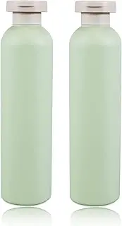 TOCHANGE Plastic Bottle Squeeze Containers with Disc Top, Reusable, Refillable, Perfect for Hand Sanitizers, Lotions, Shampoo, Conditioner, and On-The-Go Liquids (2-Pack, 13.5oz/400ml)