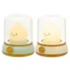 Cute Kerosene Lamp USB Rechargeable 1800K 3000K Warm Light Candle Night Light