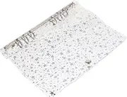 jojofuny Gypsophila Binder Ring Binder Scrapbook Scrapbooking Binder Journal Scrapbook Organization Notepad Cute Notebooks Accessories Notebook Clipboard Stationery Organizers Cover PVC