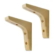 2PCS Wooden Shelf BracketsSolid Wall Mount Wood Shelf BracketWood Triangle Br...