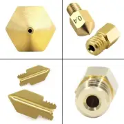 25 Pcs 0.4MM Ender 3 Nozzle MK8 3D Printer Extruder Brss Nozzle for Creality End