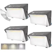 4 Pack 150W Dusk to Dawn Outdoor Lighting Wall Mounted, 3000K/4000K/5000K Swi...