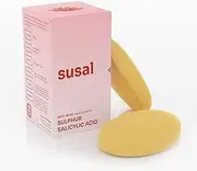 Susal 2% Salicylic Acid & Sulfur (Sulphur) Soap For Back & Body Acne, Strawberry Legs & Blemishes (Pack of 4) | Suitable For All Skin Types | 75 Gm/Soap