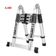 4.4m Telescopic Folding Ladder Aluminium Extension Step Extendable