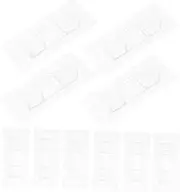 MUCKLILY 10pcs Self Adhesive Shelf Brackets No Drilling Shelf Supports for Cabinets Wardrobes Strong Adhesion Plastic Easy Peel and Stick Installation
