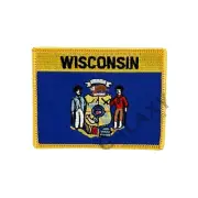 Wisconsin State Patch / Wisconsin Flag / Iron On
