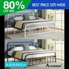 ALFORDSON Metal Bed Frame Queen Double King Single Mattress Base Platform