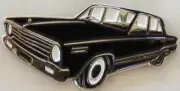 Chrysler Valiant VC, black lapel/hat pin badge G011107