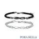 <Porabella>925純銀 莫比烏斯環情侶手鍊 男女一對小眾設計編織手繩情人節禮物 Bracelets<一對販售>