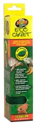 Zoo Med Eco Carpet for 10 Gallon Tanks,Black For Reptile Terrarium