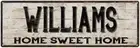 WILLIAMS Rustic Home Sweet Home Sign Gift Metal Decor 106180084003