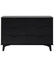 Walker Edison 6-Drawer Groove Handle Solid Wood Dresser