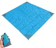 Pocket Blanket -Compact Picnic Blanket, Beach Blanket Sandproof, Blue/Gray