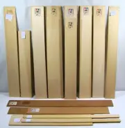 Midwest Products Micro-Cut Wood Sheet Basswood, Cherry, Mahogany 48 Pc Mixed Lot