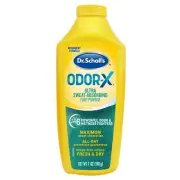 Dr. Scholl's Odor-x Sweat Absorbing Foot Powder, 7 Ounce