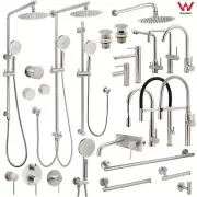 KYLINS Brushed Nickel Shower Head Rail Arm Basin Mixer Pull Out Kitchen Sink Tap