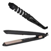 Cabello Silk Smooth Styler (Black) & Voluminous Curler - Combo