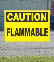 CAUTION Flammable - OSHA Safety SIGN 10" x 14"