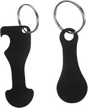 [VALICLUD] 2pcs Shopping Cart Tokens with Key Ring Stylish Keychain for Trolley Use Practical Token Keychains for Shopping Social Outings Durable Design
