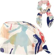 [YTYVAGT] Scrub Caps Women,Scrub Hats Suitable for Women,Colorful Ballet Dance Pattern