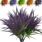 Outdoor Fake Plants 8 Bundles Artificial Outdoor Plants Grass UV Resistant Fa...