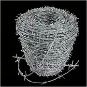 Razor Wire Barbed Wire 4 Point Barbed Wire, Anti-Climbing Barbed Wire Coils, Easy to Bend Barb Craft Wire for Fence Baseball Bat Crafts Residential