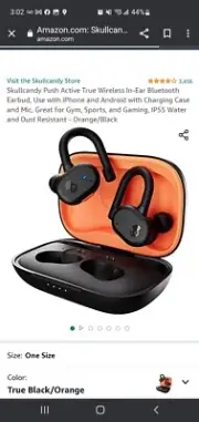 New Skullcandy Push Active True Wireless In-Ear Earbud
