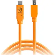 Tether tools TetherPro USB-C to USB 2.0 Mini-B 8-Pin 4.6m Hi-Vis Orange