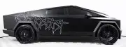 Tesla Cybertruck 2023-2025 Side Cyberbeast Graffiti Silhouette Outline Decal