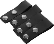 [WOONEKY] 4pcs Belt Buckles for Men Outdoor Duty Use Elastic Loop Retainer for Work Belt Weight Lifting Comfort Fit