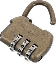 OATIPHO Zinc Alloy Retro Padlock Combination Lock for Travel Luggage Gym Drawer Vintage Look Secure