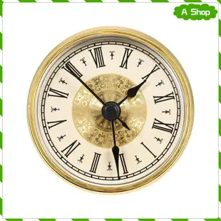 [WishshopeeljjTW] 時鐘插入時鐘頭圓形經典羅馬數字微型時鐘適合